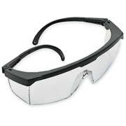 SELLSTROM Scratch Resistant Safety Glasses, Clear Lens, Black Frame S76301